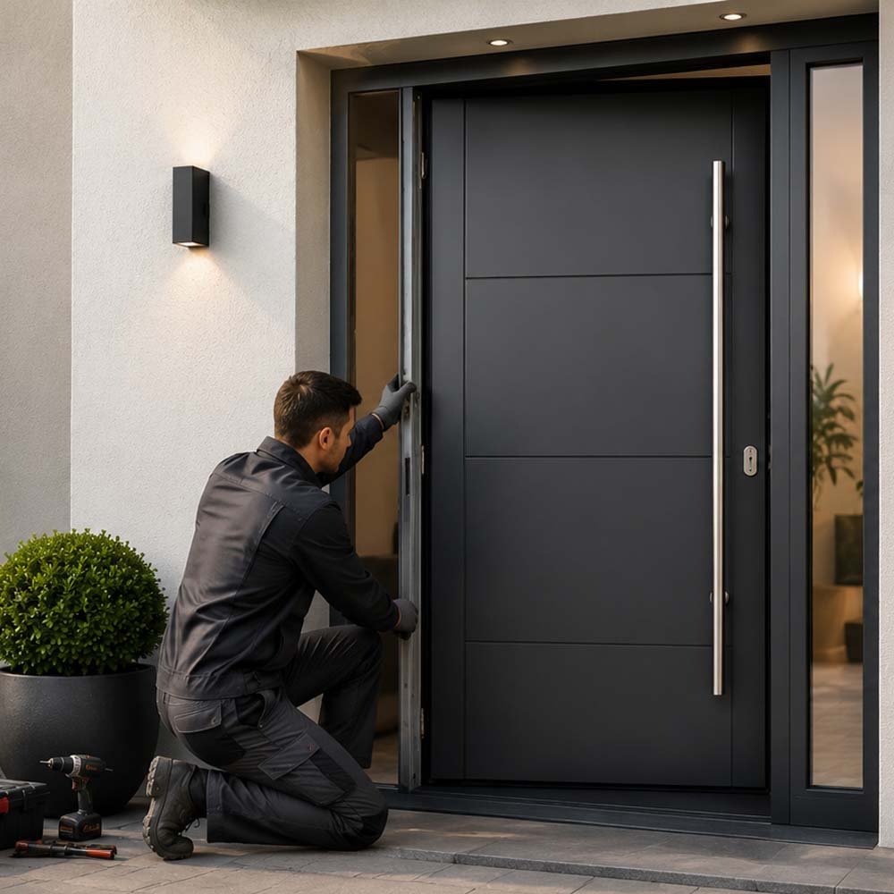 Instalación de puerta de entrada