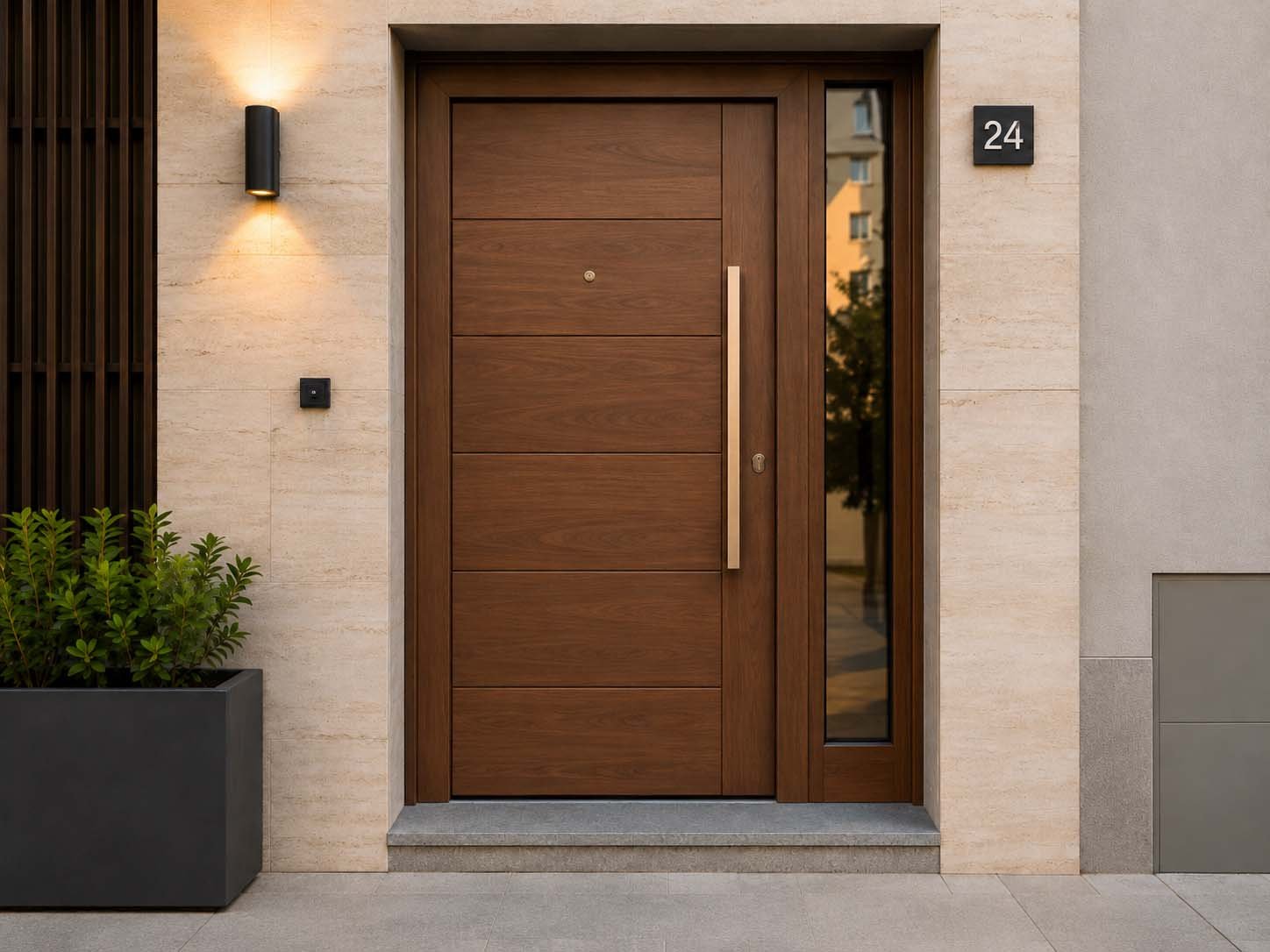 Puerta acorazada instalada