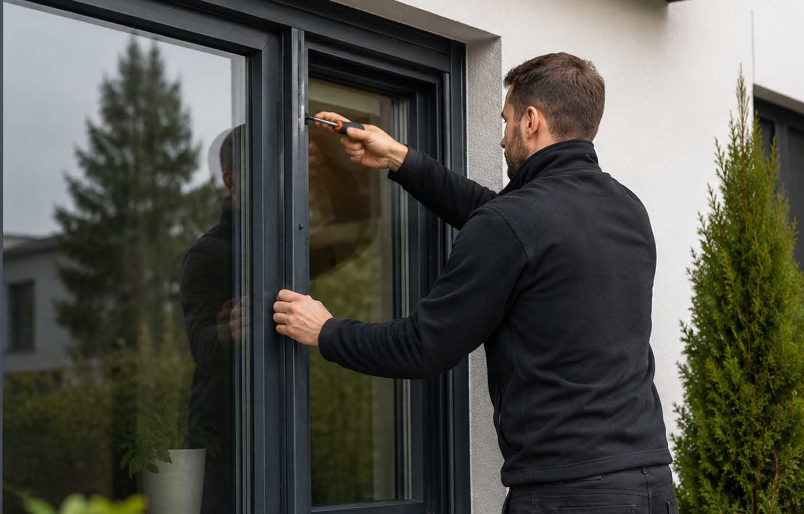 Instalación de ventana de PVC